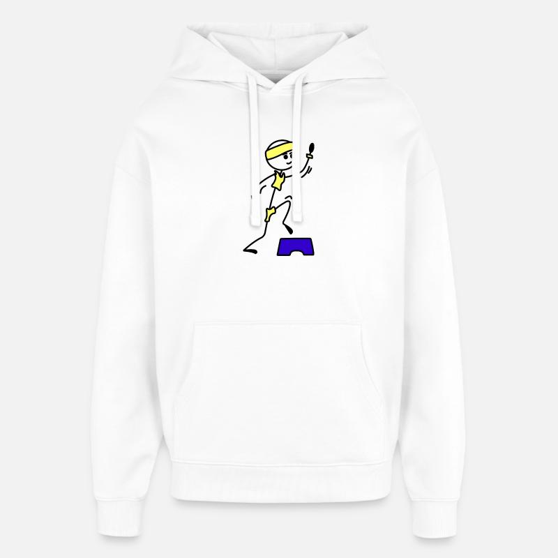 Schritte oder Aerobic Mädchen Trainingsübung - Oversized Unisex Hoodie von Stanley/Stella - Weiß