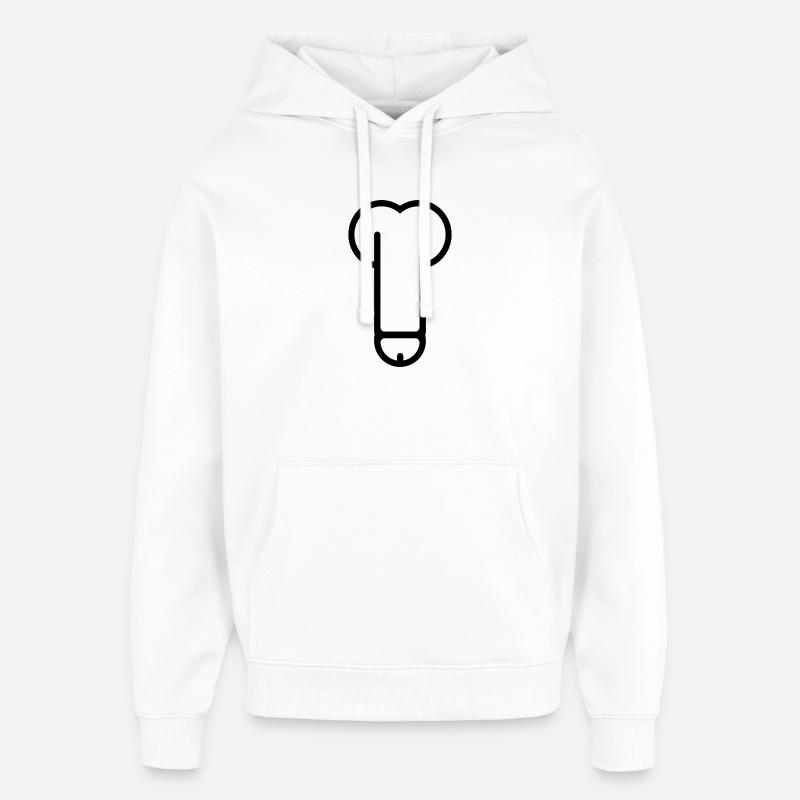 épais - Sweat à capuche unisexe Stanley/Stella Oversized - blanc