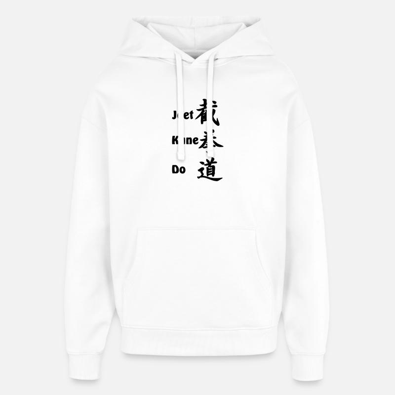 Jeet kun do Bruce Lee - Sweat à capuche unisexe Stanley/Stella Oversized - blanc