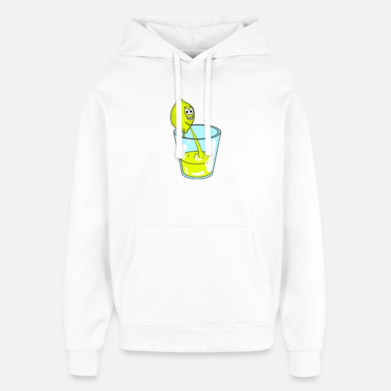 Lemon - Oversized Unisex Hoodie by Stanley/Stella - white
