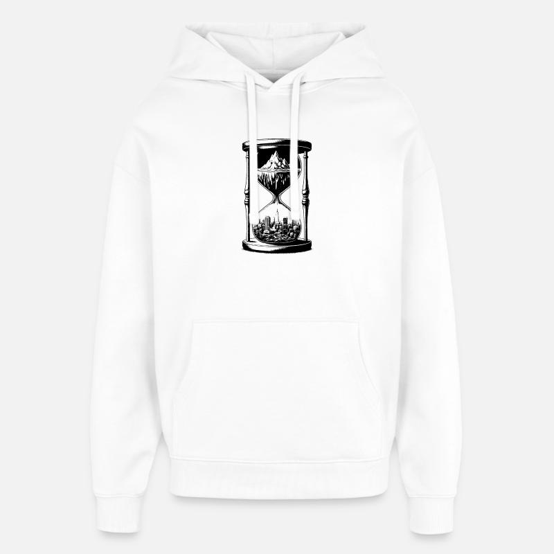 sablier16 - Sweat à capuche unisexe Stanley/Stella Oversized - blanc