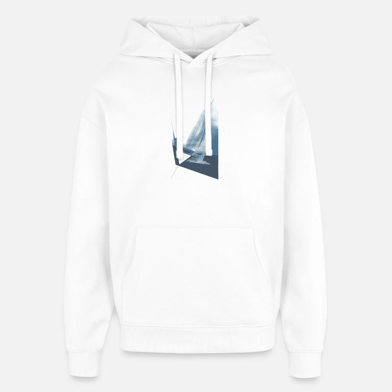 Carillon éolien en haute mer - Sweat à capuche unisexe Stanley/Stella Oversized - blanc