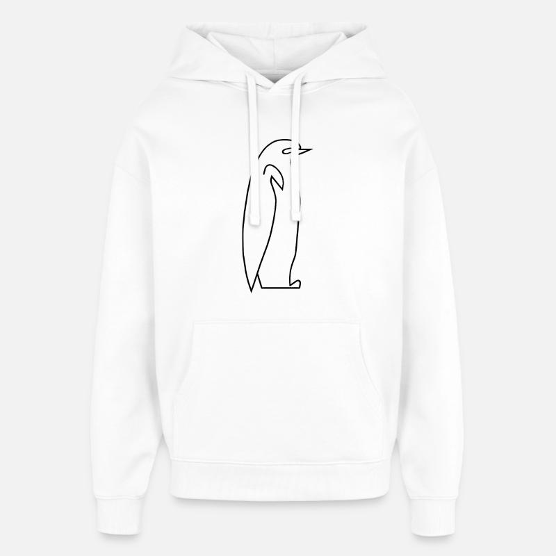 Pingouin - Sweat à capuche unisexe Stanley/Stella Oversized - blanc