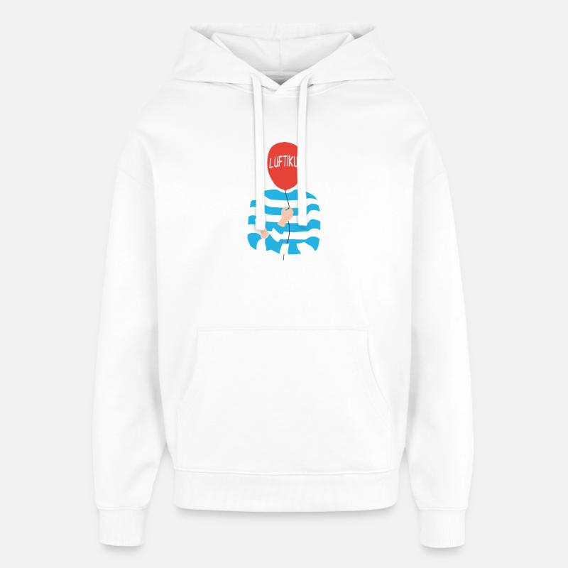 Drôle de bulle Luftikus dicton - Sweat à capuche unisexe Stanley/Stella Oversized - blanc