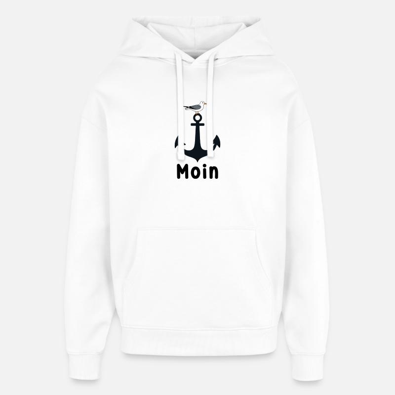 Anker Seagull Moin - Sweat à capuche unisexe Stanley/Stella Oversized - blanc
