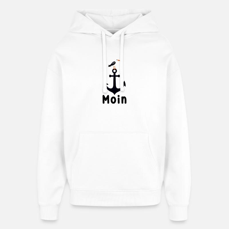 Anker Seagull Moin - Sweat à capuche unisexe Stanley/Stella Oversized - blanc