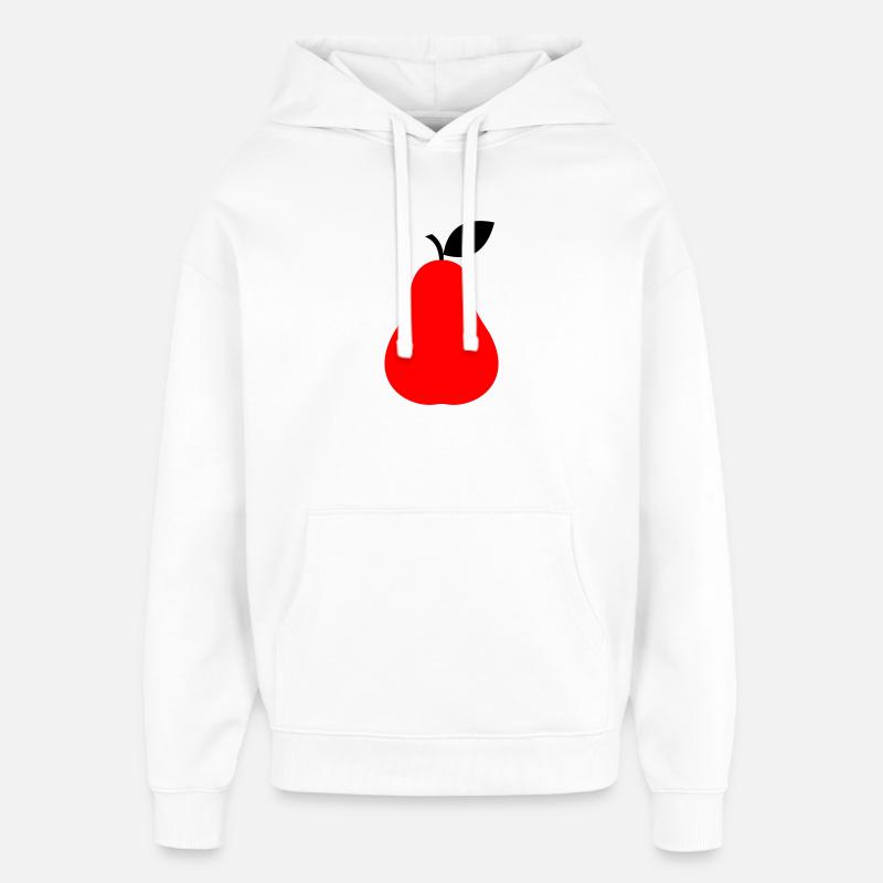 Fruit de la poire - Sweat à capuche unisexe Stanley/Stella Oversized - blanc