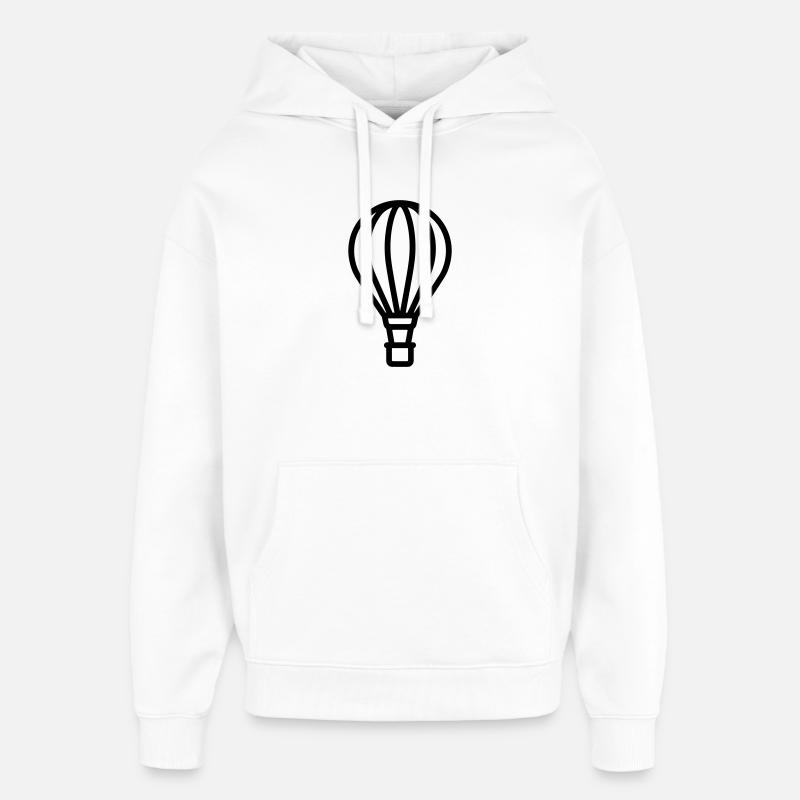 montgolfière - Sweat à capuche unisexe Stanley/Stella Oversized - blanc