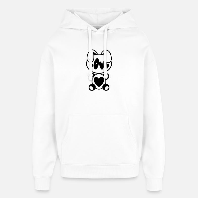 Plush : Lovy - Sweat à capuche unisexe Stanley/Stella Oversized - blanc