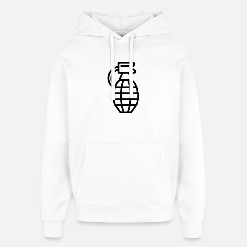 grenade - Sweat à capuche unisexe Stanley/Stella Oversized - blanc