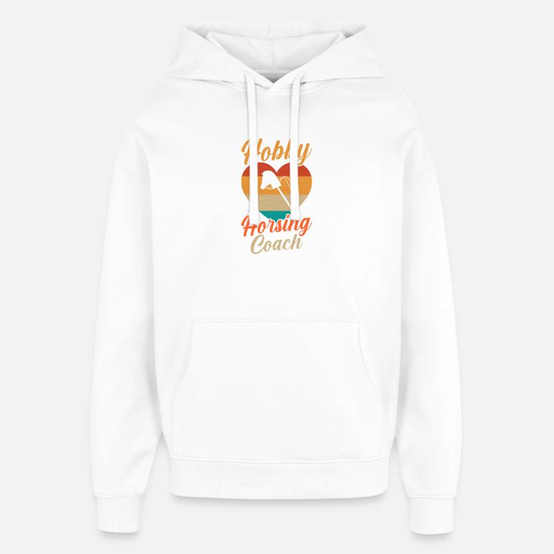 Steckenpferd Cheval de Hobby Cavalier - Sweat à capuche unisexe Stanley/Stella Oversized - blanc