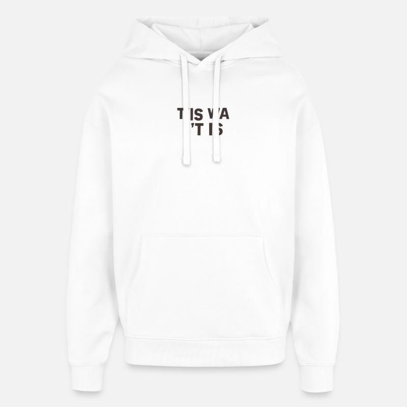 C’est comme ça - Sweat à capuche unisexe Stanley/Stella Oversized - blanc