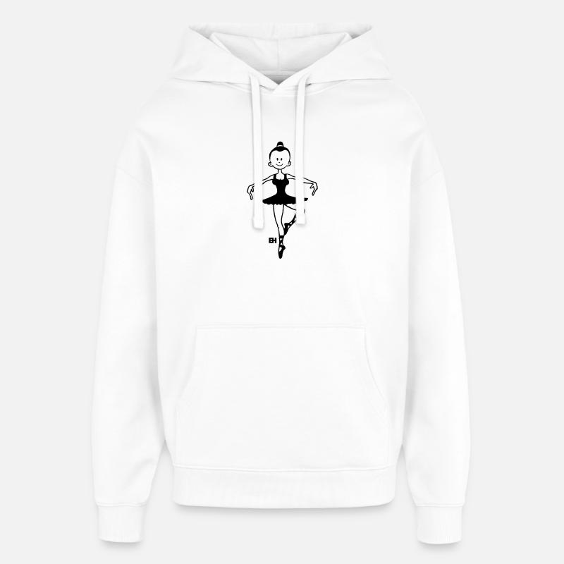 Ballerina - Ballet - Danseuse - Danse - Sweat à capuche unisexe Stanley/Stella Oversized - blanc