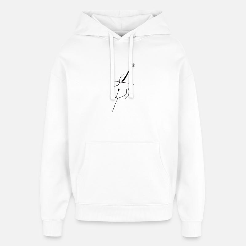 Violoncelle pur - Sweat à capuche unisexe Stanley/Stella Oversized - blanc