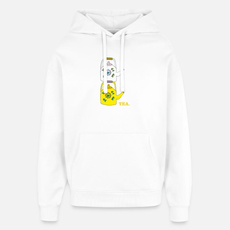 Thé - Sweat à capuche unisexe Stanley/Stella Oversized - blanc