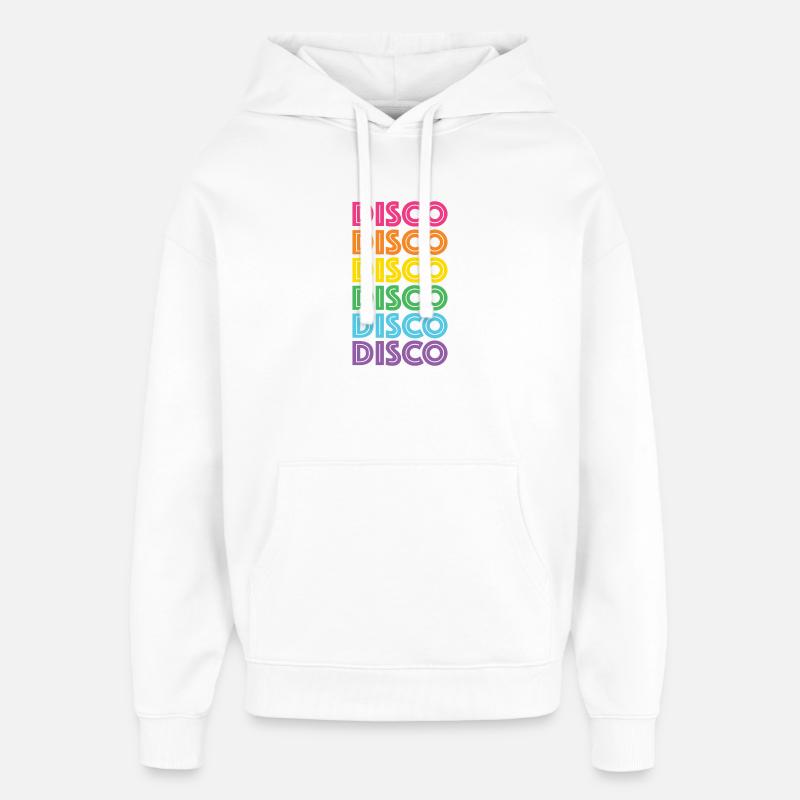 Discothèque rétro LGBTQ - Sweat à capuche unisexe Stanley/Stella Oversized - blanc