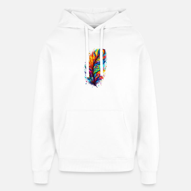 Plume - Sweat à capuche unisexe Stanley/Stella Oversized - blanc