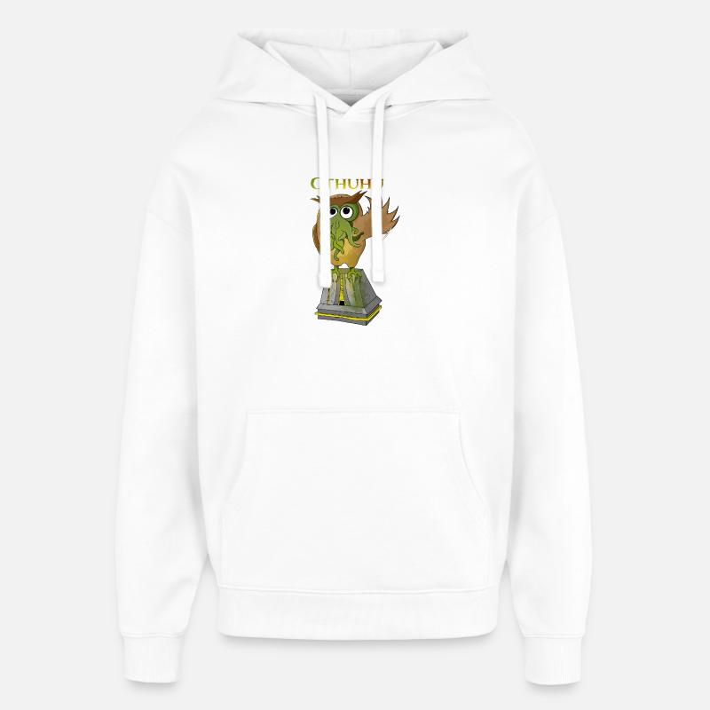 Illustration créative Cthulhu Cthuhu - Sweat à capuche unisexe Stanley/Stella Oversized - blanc