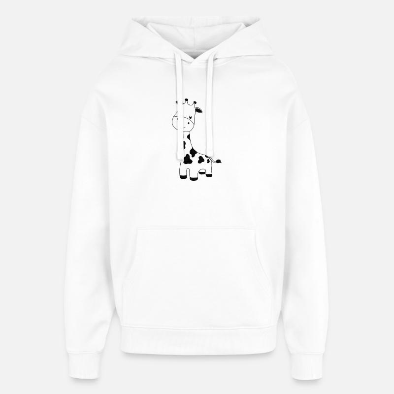 Girafe - Sweat à capuche unisexe Stanley/Stella Oversized - blanc