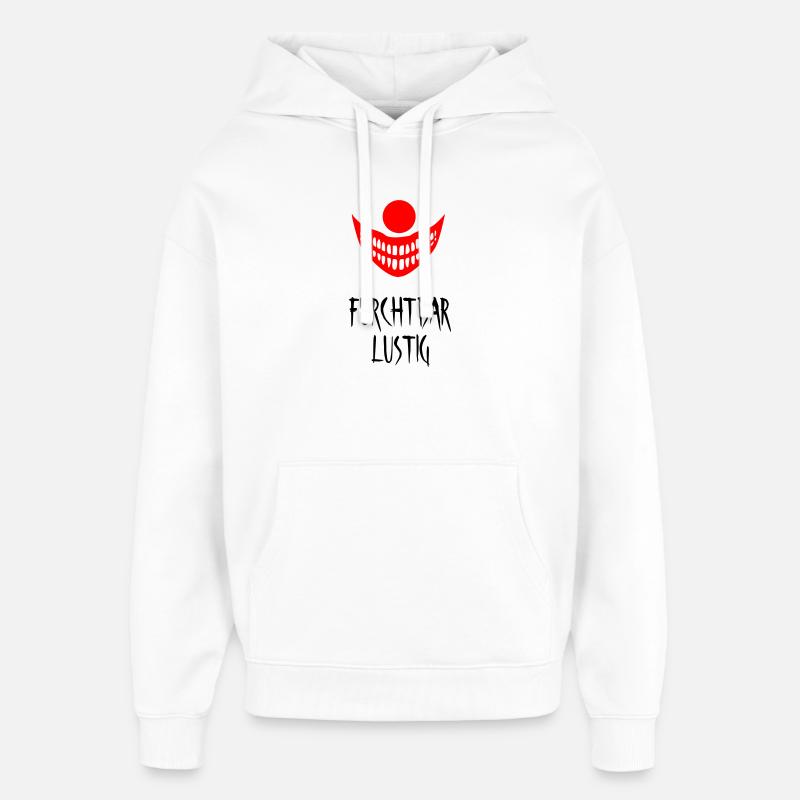 Terriblement drôle - Sweat à capuche unisexe Stanley/Stella Oversized - blanc