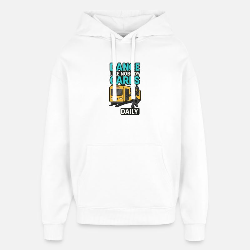 Dansez comme personne d’autre - Sweat à capuche unisexe Stanley/Stella Oversized - blanc