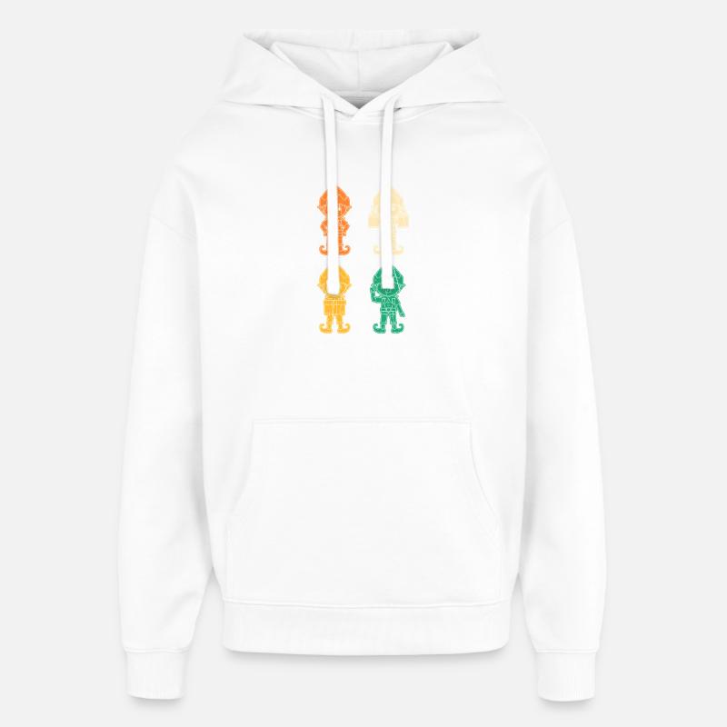Noël Elfe de Noël Noël - Sweat à capuche unisexe Stanley/Stella Oversized - blanc