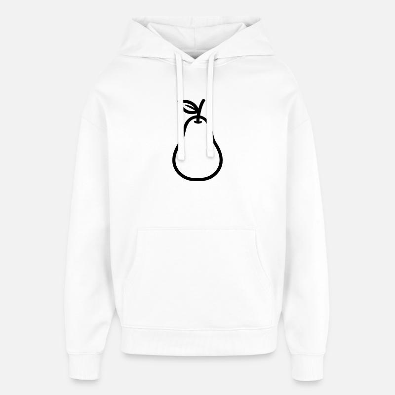 poire - Sweat à capuche unisexe Stanley/Stella Oversized - blanc