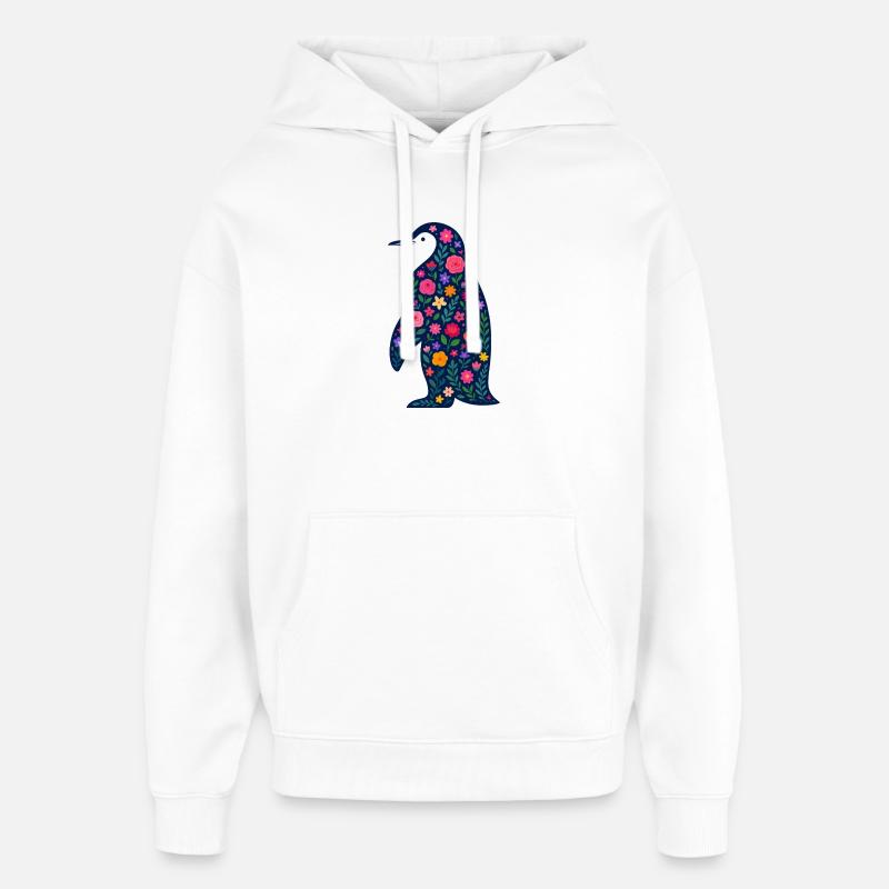 Pingouin - Sweat à capuche unisexe Stanley/Stella Oversized - blanc