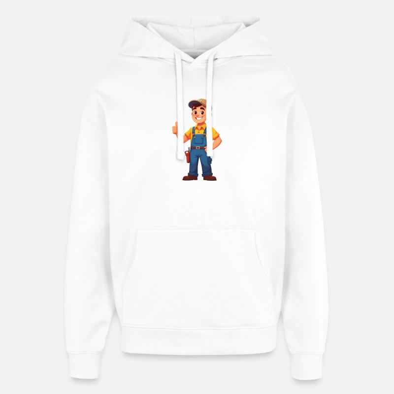 Mechaniker oder Handwerker - Oversized Unisex Hoodie von Stanley/Stella - Weiß
