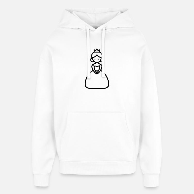 princesse - Sweat à capuche unisexe Stanley/Stella Oversized - blanc