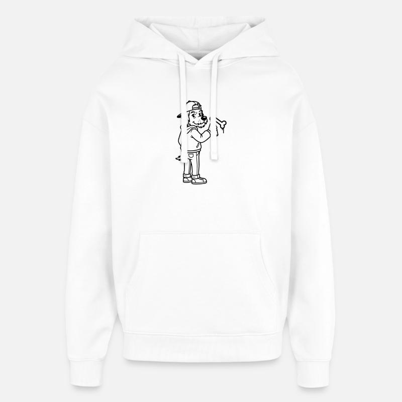 Graffiti d’art urbain - Sweat à capuche unisexe Stanley/Stella Oversized - blanc