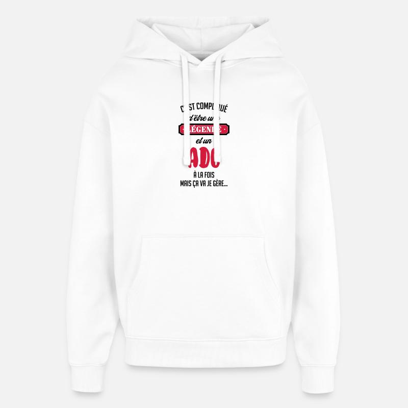 adolescent / enfant / ado / adolescente - Sweat à capuche unisexe Stanley/Stella Oversized - blanc