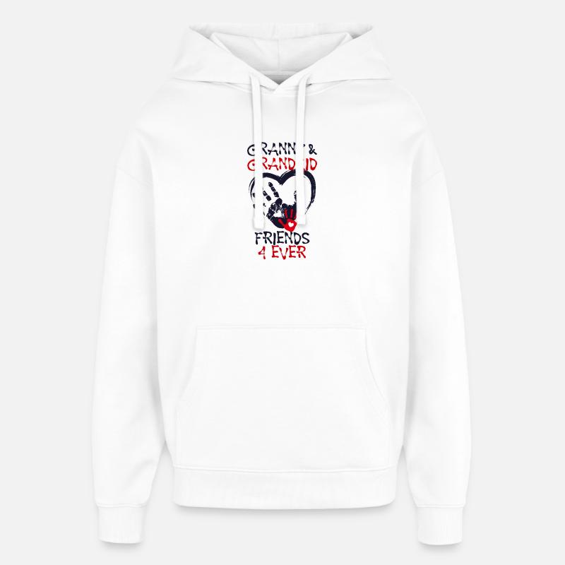 Enkelkind Großmutter Oma Statement Seniorin - Oversized Unisex Hoodie von Stanley/Stella - Weiß