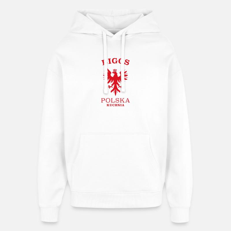 BIGOS Polen Polska Pologne - Sweat à capuche unisexe Stanley/Stella Oversized - blanc