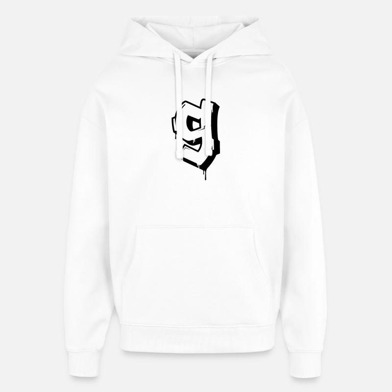 Graffiti 9 - Sweat à capuche unisexe Stanley/Stella Oversized - blanc