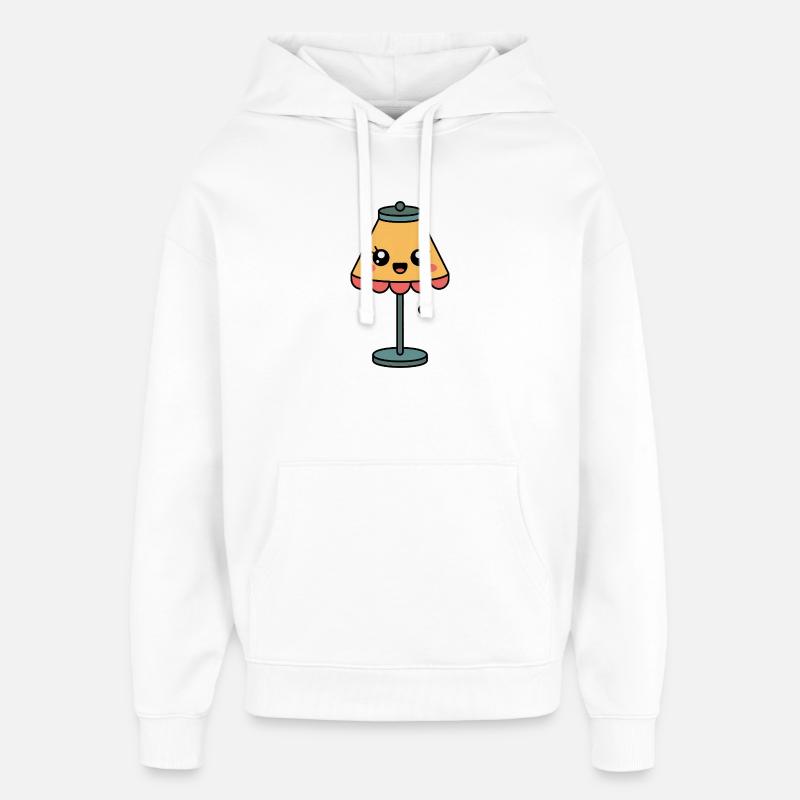 Lampe Lampe de table Comique mignonne - Sweat à capuche unisexe Stanley/Stella Oversized - blanc