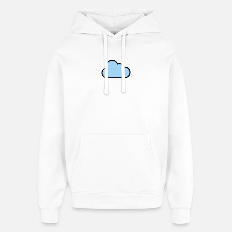 cloud_icon - Oversized Unisex Hoodie von Stanley/Stella - Weiß