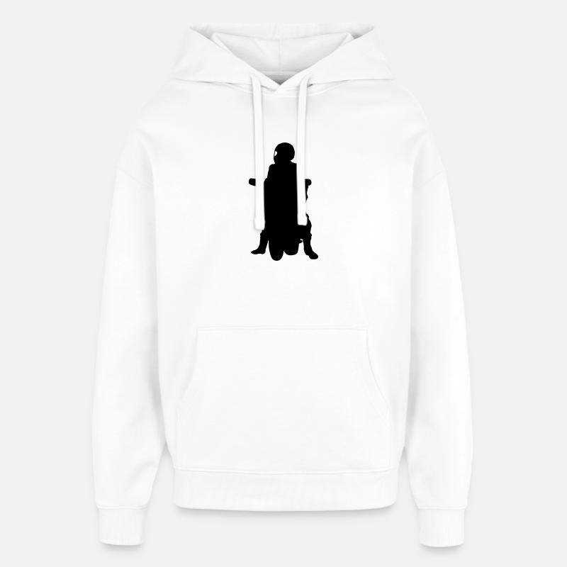 biker - Sweat à capuche unisexe Stanley/Stella Oversized - blanc