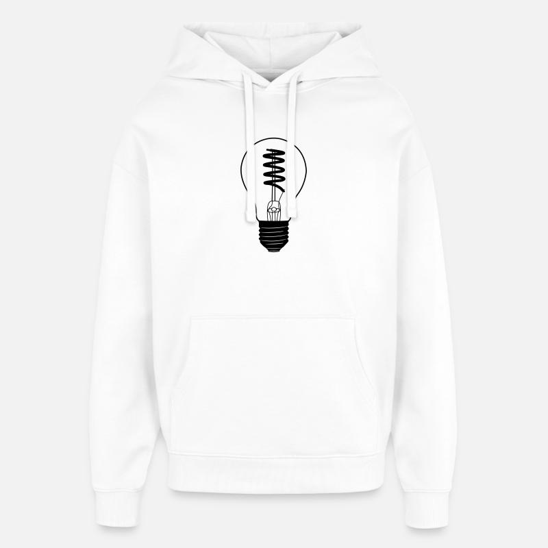 Ampoule d’électricien - Sweat à capuche unisexe Stanley/Stella Oversized - blanc