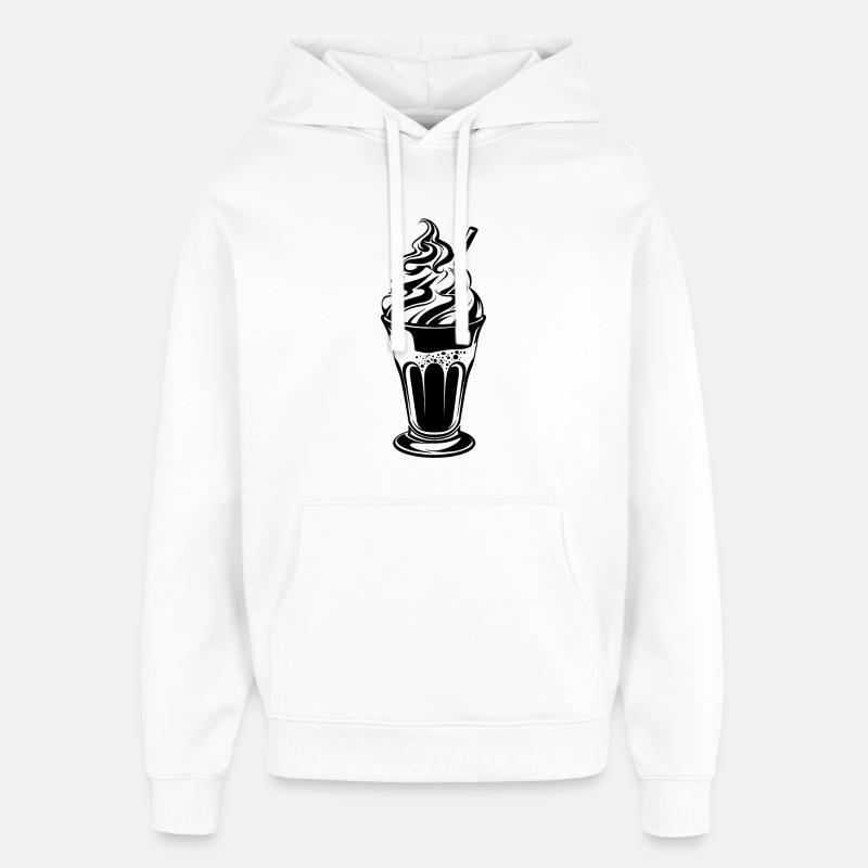 Sundae - Sweat à capuche unisexe Stanley/Stella Oversized - blanc