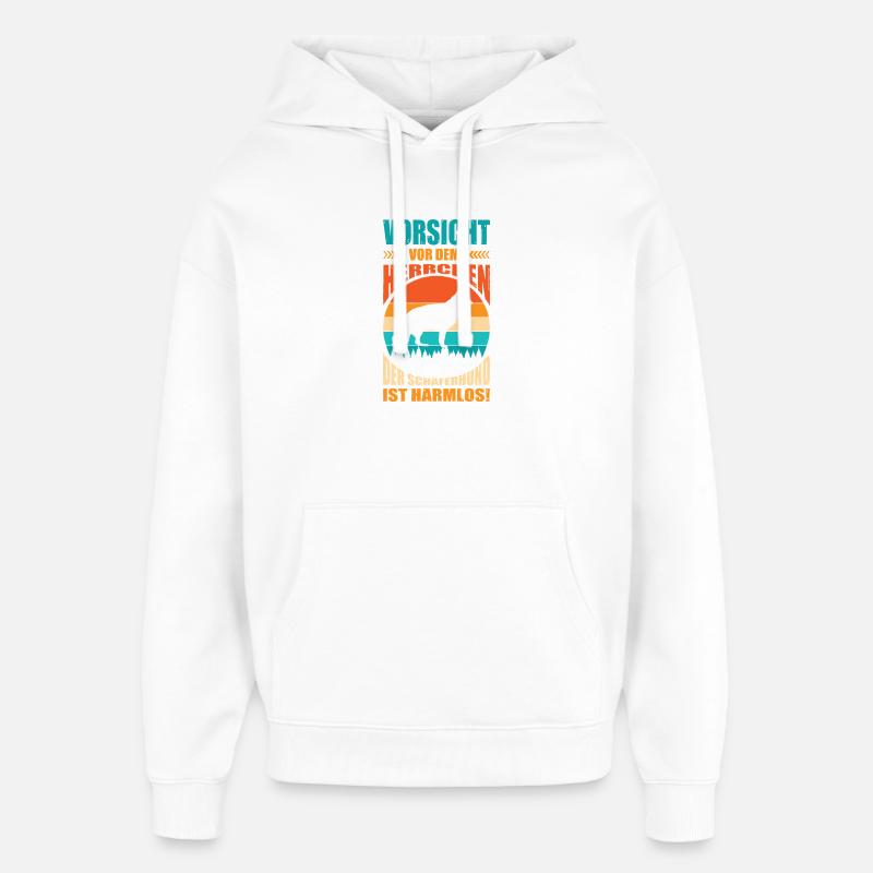 Schäferhund Geschenke Hund Herrchen Gassi - Oversized Unisex Hoodie von Stanley/Stella - Weiß