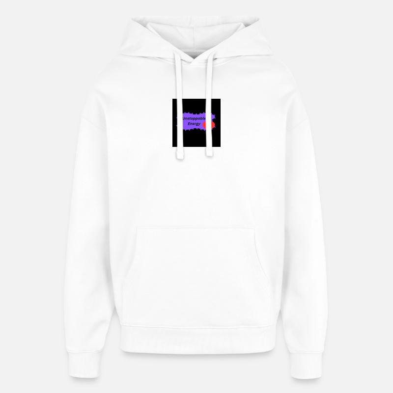 Une énergie imparable - Sweat à capuche unisexe Stanley/Stella Oversized - blanc