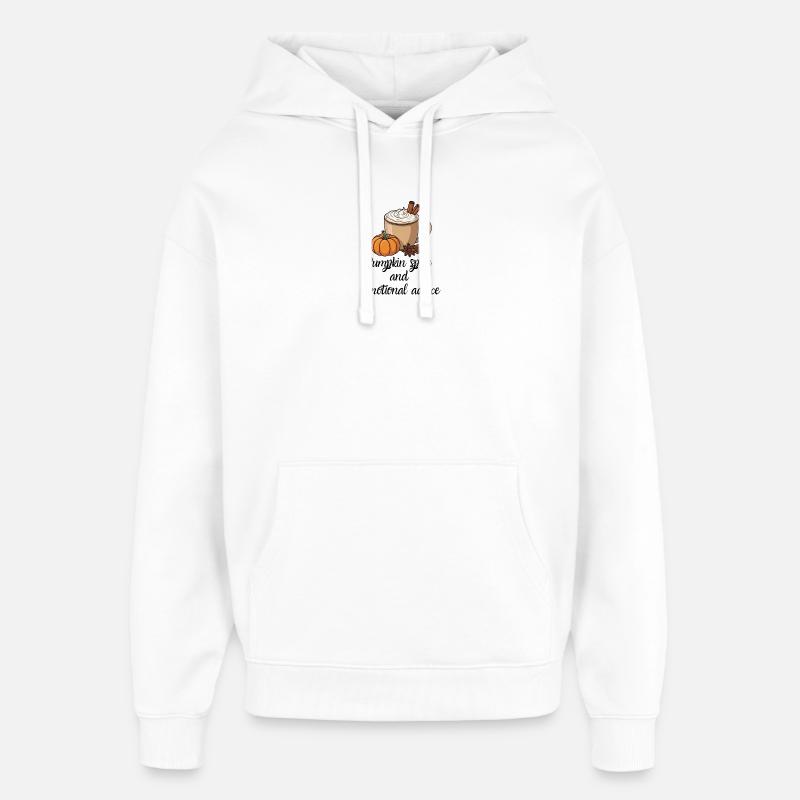 Conseils sur la citrouille - Sweat à capuche unisexe Stanley/Stella Oversized - blanc
