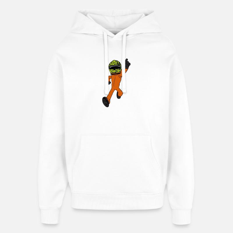 pilote de course - Sweat à capuche unisexe Stanley/Stella Oversized - blanc