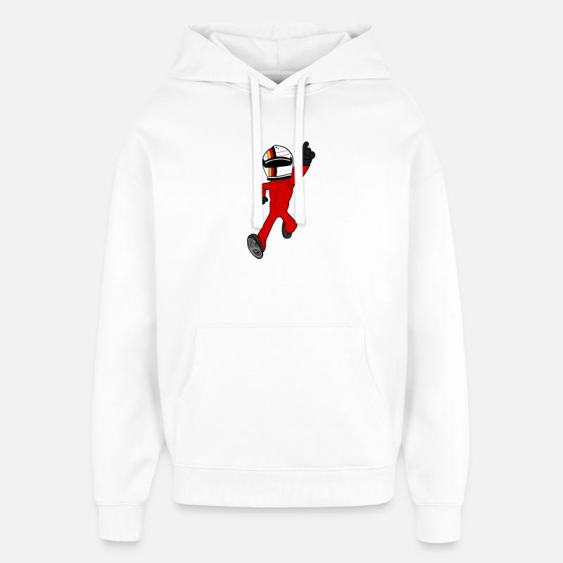 pilote de course - Sweat à capuche unisexe Stanley/Stella Oversized - blanc