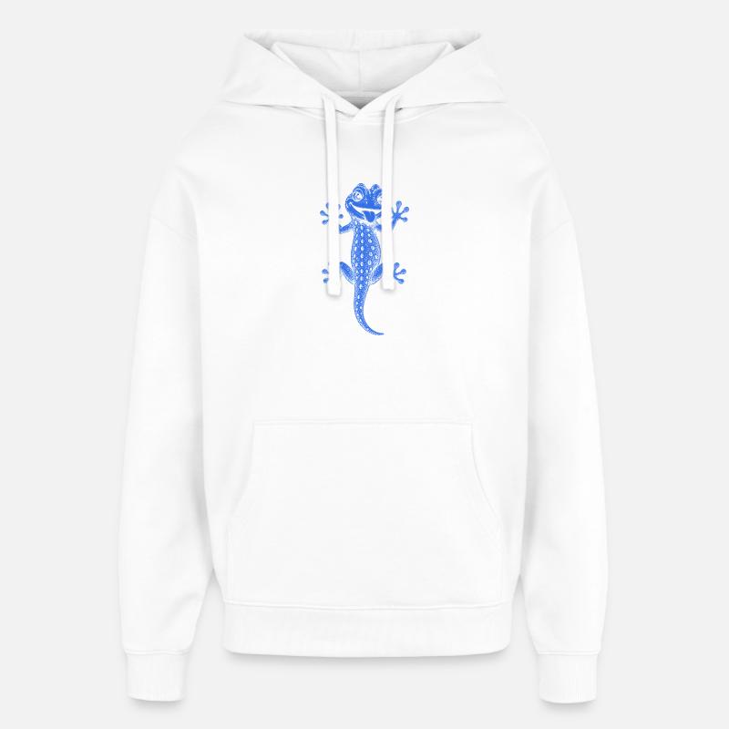 Gecko - Sweat à capuche unisexe Stanley/Stella Oversized - blanc