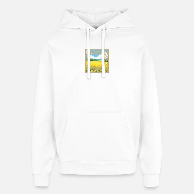 Nature window  - Sweat à capuche unisexe Stanley/Stella Oversized - blanc