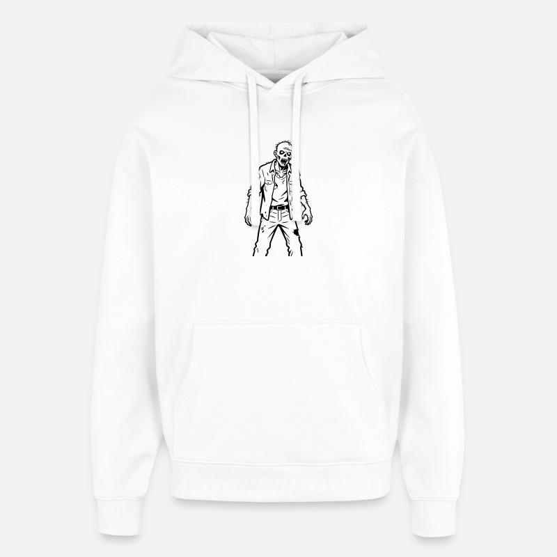 Zombie - Oversized Unisex Hoodie by Stanley/Stella - white
