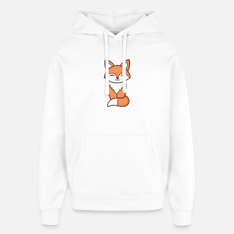 Renard Renard - Sweat à capuche unisexe Stanley/Stella Oversized - blanc