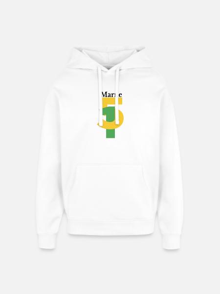 Marl - Oversized Unisex Hoodie by Stanley/Stella - white